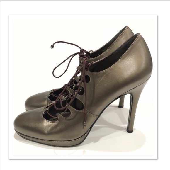 Stuart Weitzman Lace-Up Platform Stilettos - Picture 3 of 8